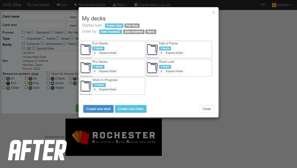 UvsUltra Gets Folders!